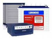 Luminous 1050 Inverter + Luminous 200AH Battery + Tall Trolley Combo